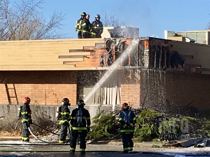 Firefighters Douse Blaze At Old School Board Office In Kelowna