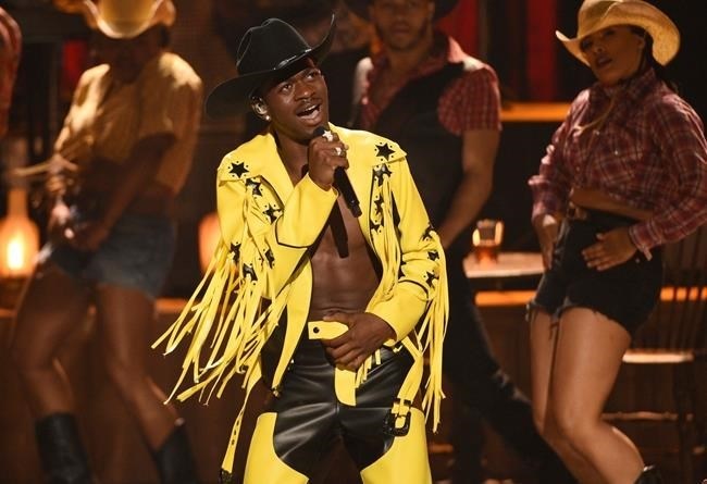 FILE - This June 23, 2019 file photo shows Lil Nas X performing 