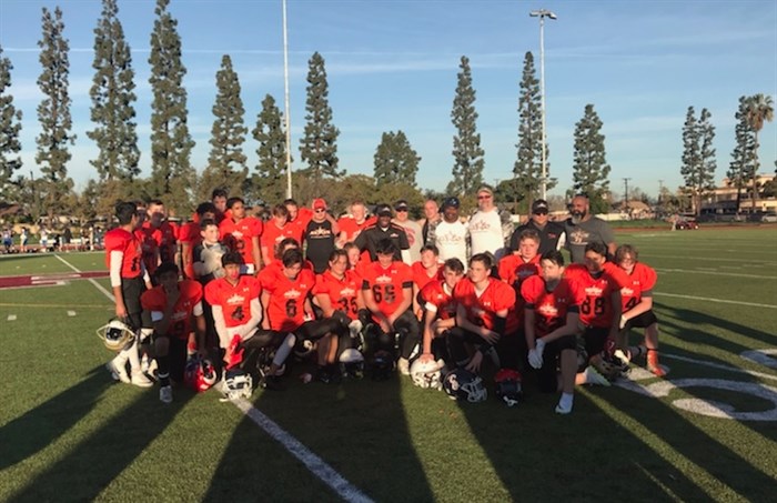 Last year was the first time Canadian players were involved in the Snoop Youth Football League National Championships. This team of boys from B.C. participated in the 14U division.