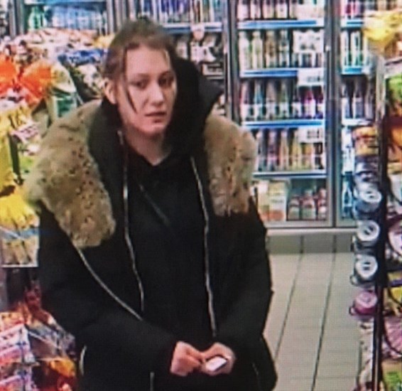 This woman was driving a stolen vehicle from Surrey and damaged multiple cars in Kamloops.
