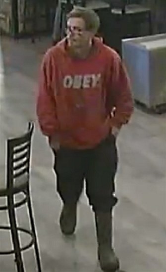 Police are seeking the identity of the man in this photo, suspected of being involved in an assault in Osoyoos earlier this month.