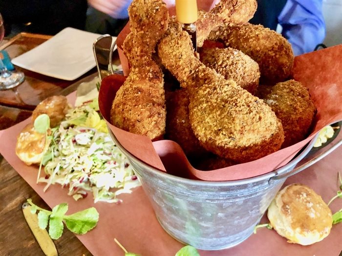 Fried chicken stays on the hot list for 2020. One of the best is at Provisions Kitchen & Catering at Kettle River Brewing in Kelowna.