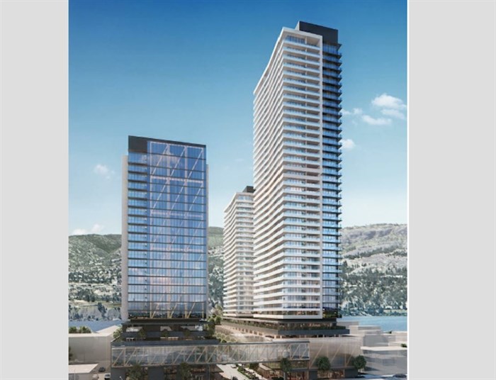 These three towers are proposed to be built near Kelowna's Gospel Mission.