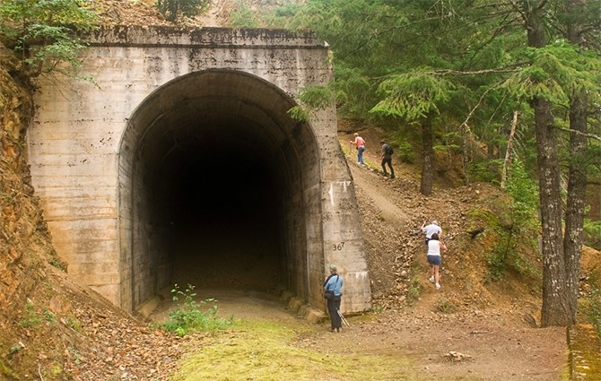 Ladner Creek Tunnel, west portal, Coquihalla Canyon.