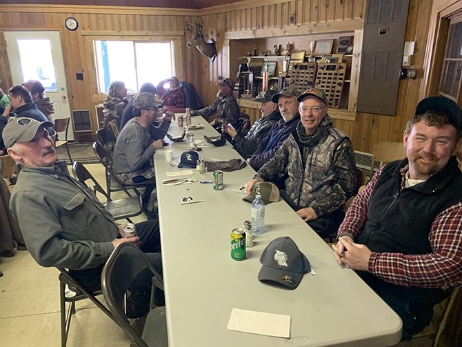Members of the South Okanagan Sportsmen's Association relax after last weekend's sheep count.