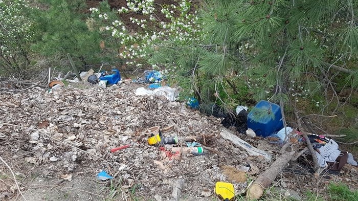 Okanagan Task Force says back country dumping is on the rise. 