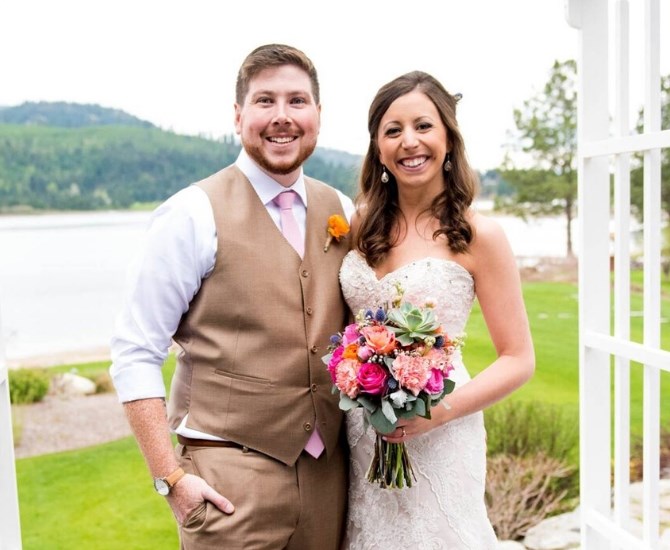 Tyson and Mikki Noel at their wedding, May 2017. 