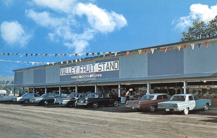 Valley Fruit Stand, which was Western Canada’s largest, located on 43rd Avenue in the 1960s.