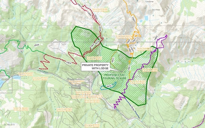 Outline of Mount Brennan Backwoods Recreation tenure request.