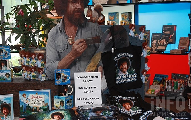A testament to the longevity and popularity of Bob Ross is the number of souvenirs available.