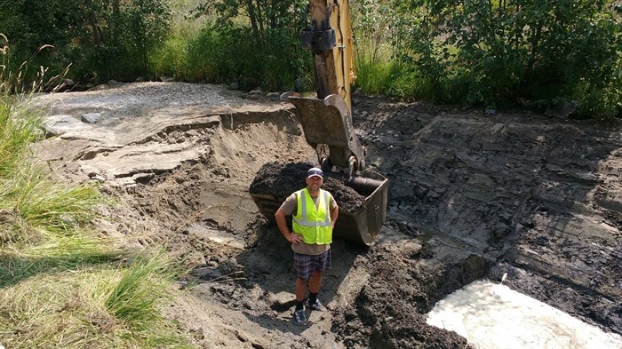 This year 16 dump truck loads of sediment were hauled out of the Mission Creek settling pond.