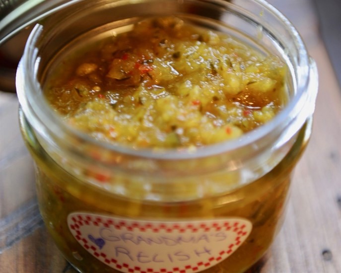 Granny's relish is one of our family favourites.