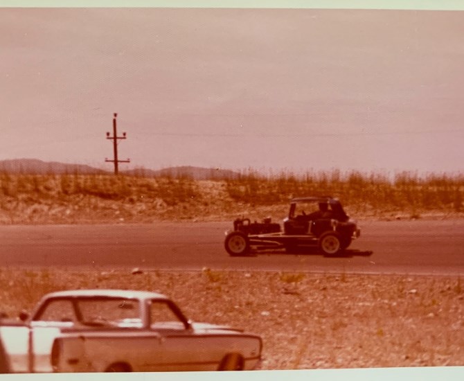 Scheidam Flats Speedway in Kamloops, 1977.