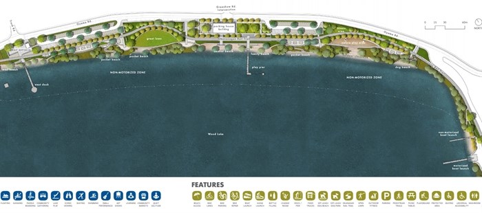 A design proposal for the Oyama Isthmus Park. 