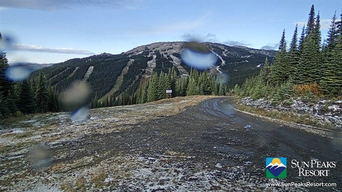 The Sundance camera at Sun Peaks, Sept. 26 shows some traces of snow. 