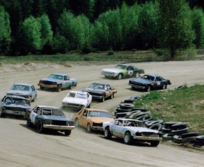 A race at the Clearwater Speedway, about 15 years ago. 