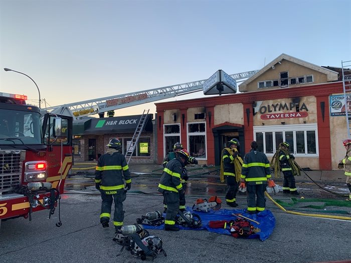 Olympia Greek Taverna was destroyed by fire Oct. 6, 2020.