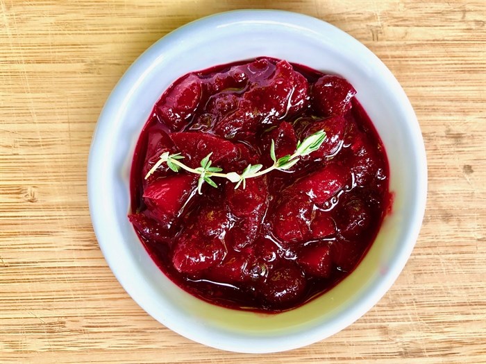 Make this cranberry sauce featuring B.C. apples!