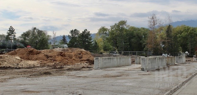 The conveyor belt over Bay Avenue is gone, along with the lumber and most of the sawdust that was stored there.