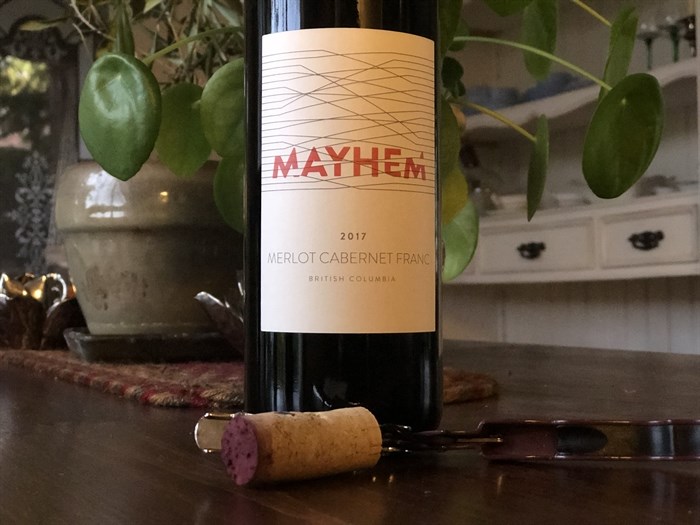 Mayhem Cabernet Franc Merlot for fall snuggles.