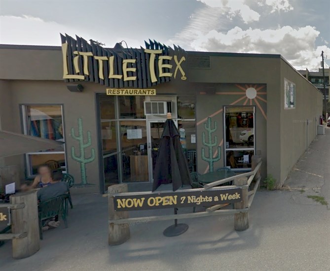 The Little Tex restaurant in Vernon is pictured in the image from Google Street View.