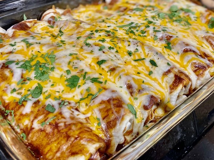 These easy to make enchiladas are perfect for a chilly night at home.