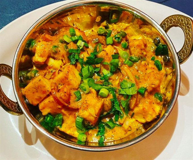 Creamy Mutter Paneer from Madras Masala & Grill.