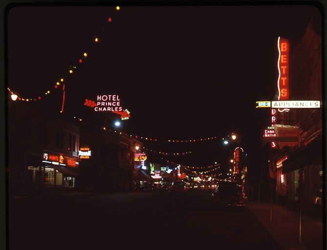 Penticton's downtown was once a hotbed of neon signage.