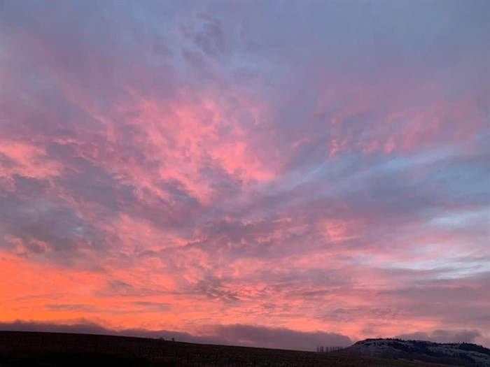 The sunrise in Vernon, Dec. 5, 2020.