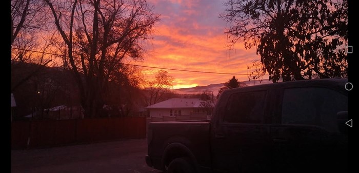 The sunrise in Vernon, Dec. 5, 2020.