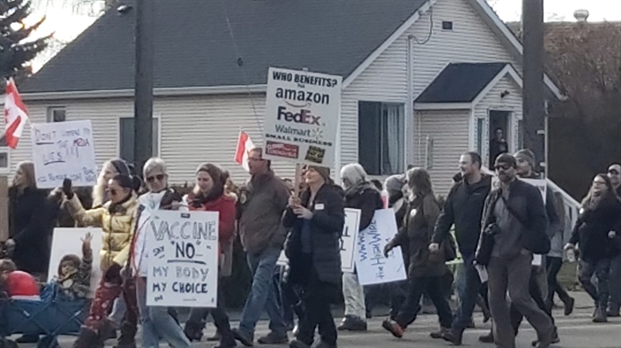 Organizer of Kelowna protest issued $2,300 fine | iNFOnews | Thompson-Okanagan's News Source - Vimarsana News