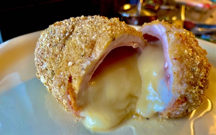 Chicken Cordon Bleu when made right oozes with cheese,