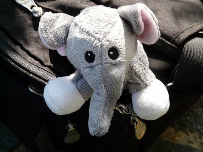 FILE PHOTO - A toy elephant