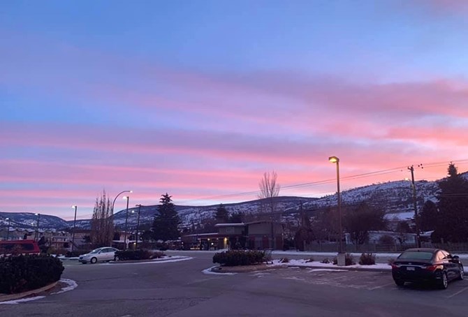 The sunrise in the South Okanagan, Tuesday, Dec. 29, 2020.