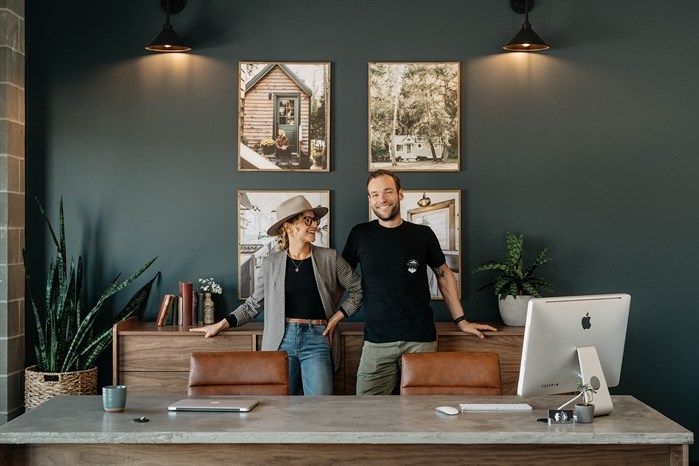 Co-owners Cera Bollo and Oliver Stankiewicz started Summit Tiny Homes, based out of Vernon, four years ago and say demand for the homes during the pandemic has increased by 50%.
