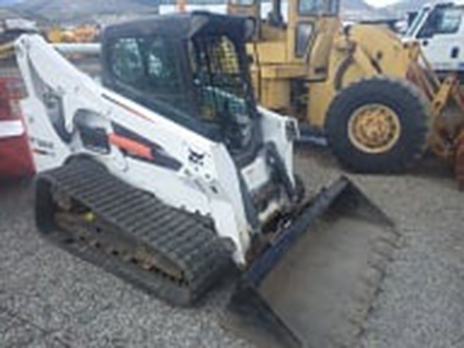 This Bobcat skid steer loader was stolen from a Penticton business yesterday, Jan. 7, 2021.