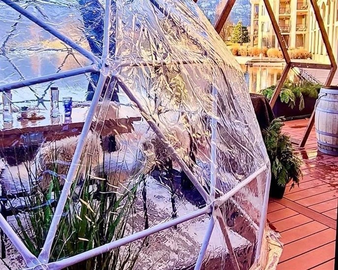 Dining in a bubble will offer a serious instagram photo op.
