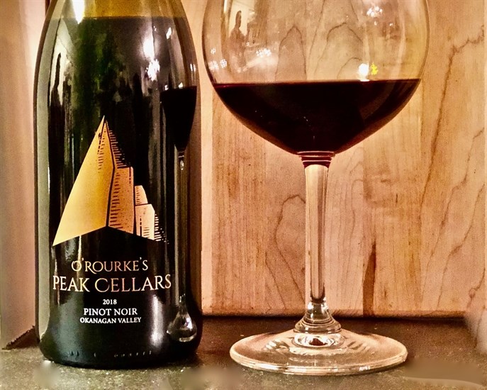 2018 O'Rourke's Peak Cellars Pinot Noir is elegant and beautiful.