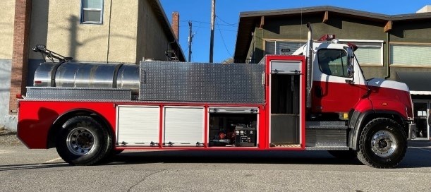 The Oliver Fire Department was able to build a fire truck within budget after sourcing local materials.