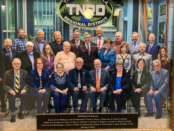 The Thompson-Nicola Regional District board's 2019 group photograph