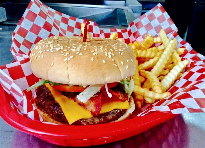 Burger Baron burger & fries - a local favourite for decades.