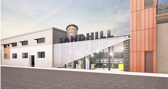 This is what the new entrance to Sandhill Winery will look like.