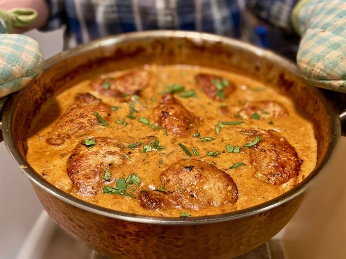 Beautiful and delicious - Chicken Paprikash is a winner.