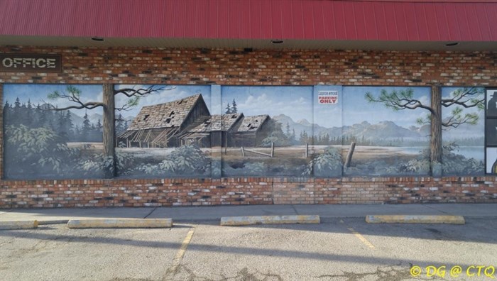 This is the oldest mural in Kelowna at the OK Corral