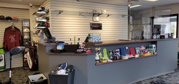 Inside the Pro shop Kamloops Golf & Country Club