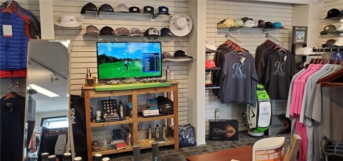 Inside the Pro Shop at Kamloops Golf & Country Club