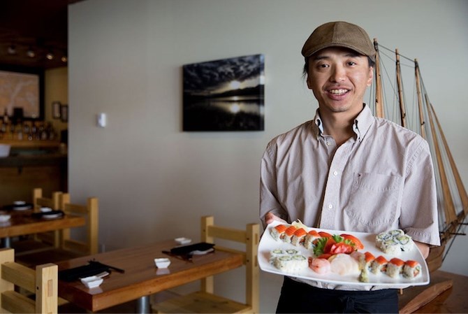 Dai Fukasaku at his Prince Rupert restaurant.