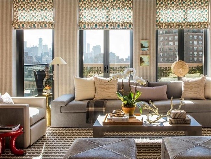This image provided by Thom Filicia Inc. shows a living room. A spring cleanup and decor refresh has always been a mood lifter. Designer Thom Filicia's advice is to be brave. As he puts it, the new year is a chance to create spaces that let you live your most beautiful life.