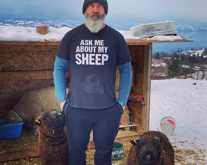 Marcus Ansems and his adorable Babydoll sheep make for some hilarious posts on social media.