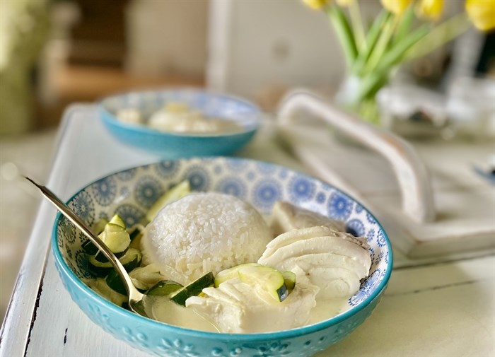This delicious halibut coconut curry is a hit any time of year.